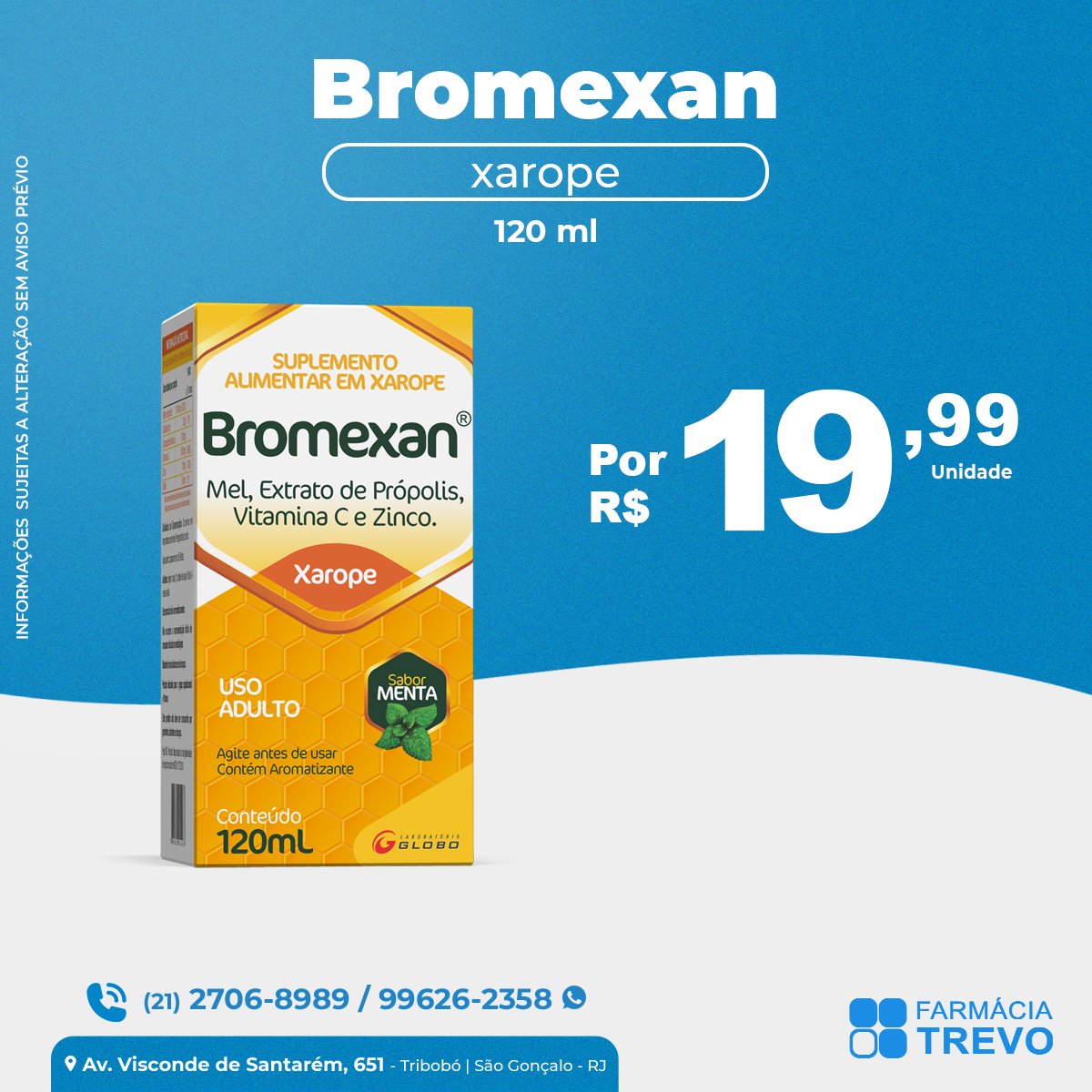 Farmácia TREVO - Tribobó on X: Não deixe de aproveitar os