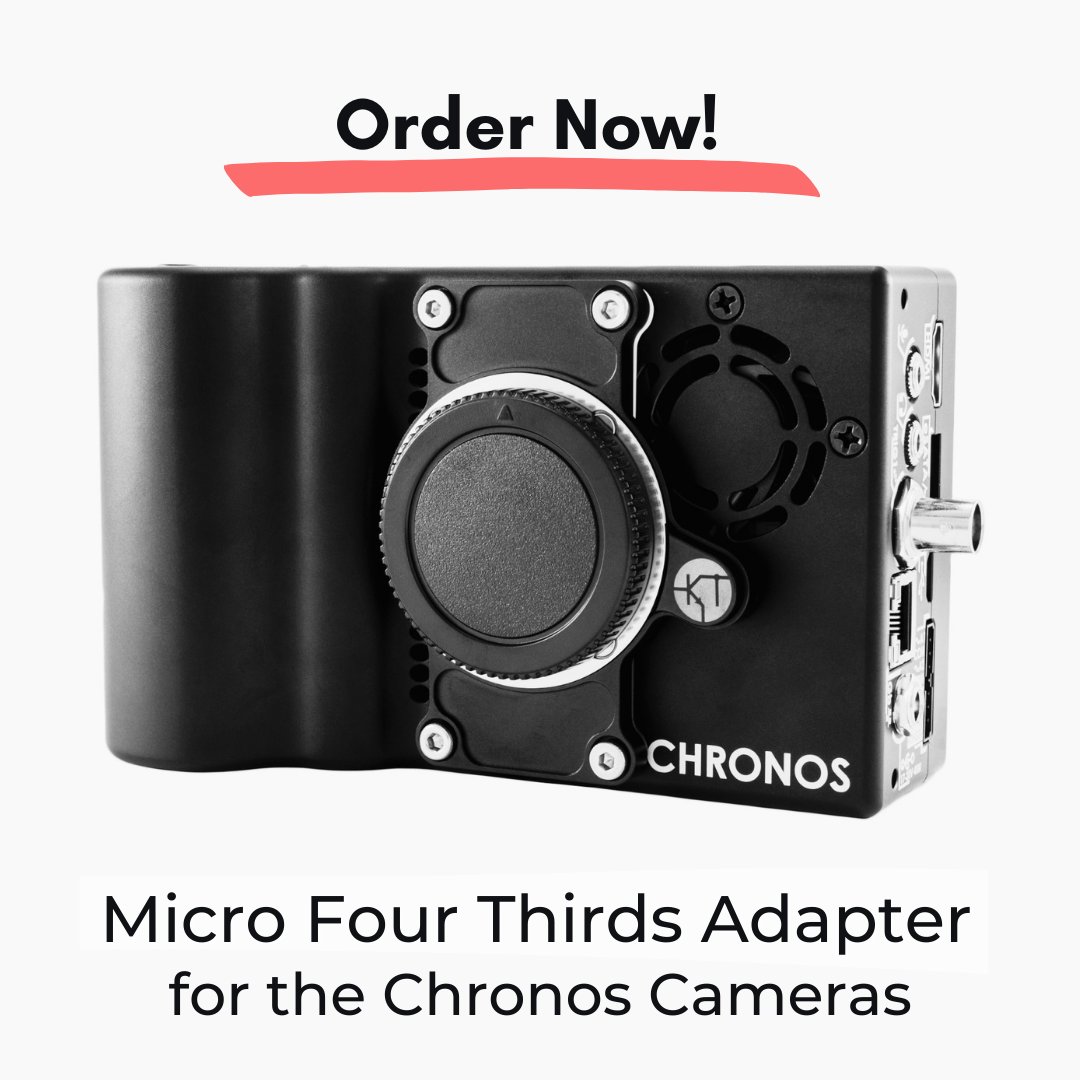 ChronosCameras's tweet image. If you missed it, our Micro Four Thirds (MFT) Adapter for the Chronos Cameras are available for purchase through our website zcu.io/Z8Vz 

Have you ordered one?
 
#highspeedcameras #slowmotioncameras #chronoscameras #1000fps #krontechnologies #mftadapter #teaser #m43
