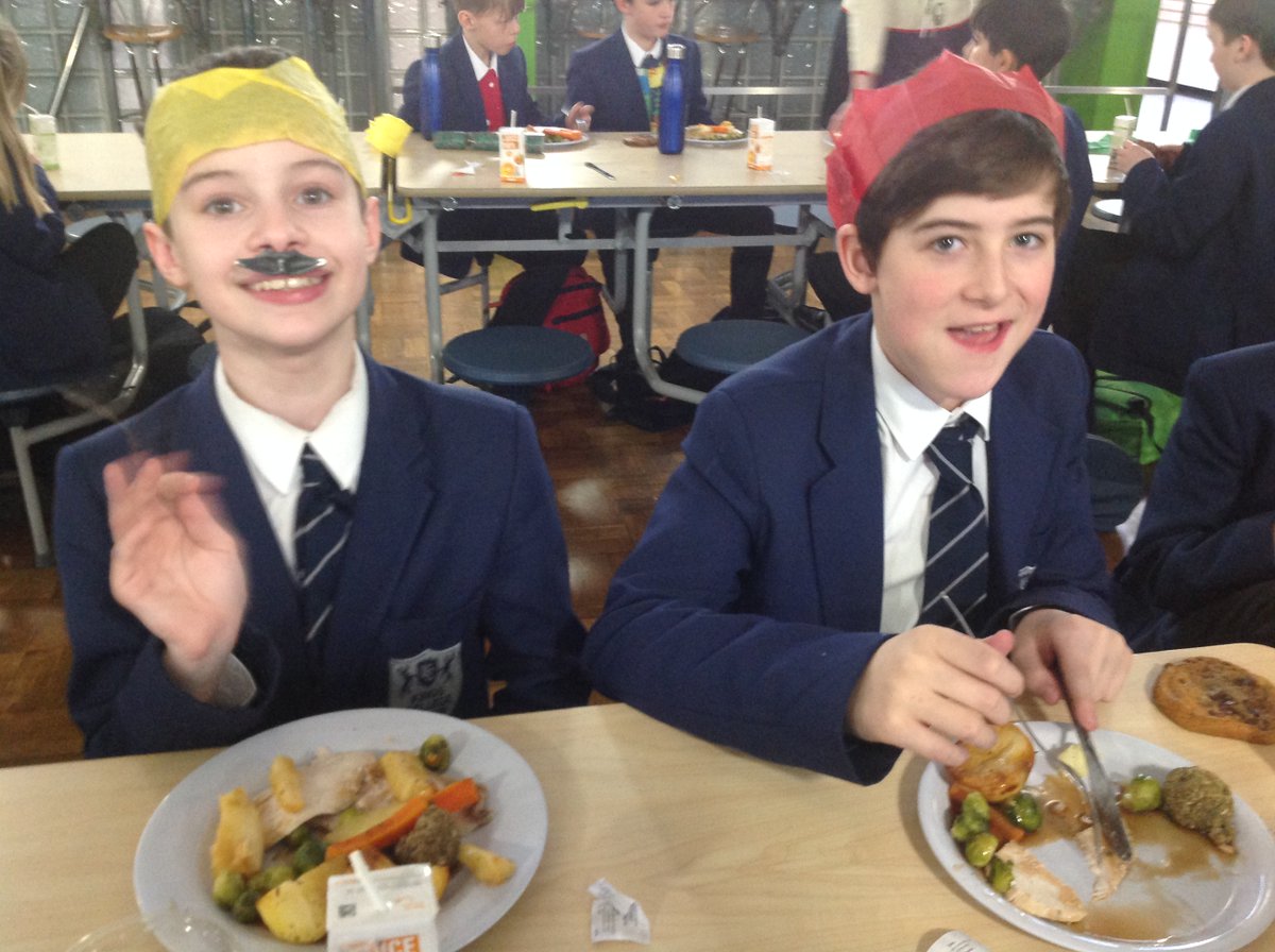Kings_Guildford's tweet photo. We've enjoyed a fantastic Christmas lunch for all of our students today. They were served by our staff team of 🎅's helpers. Thank you to @SchoolCatering for a tasty spread! https://t.co/oYjPz871lr