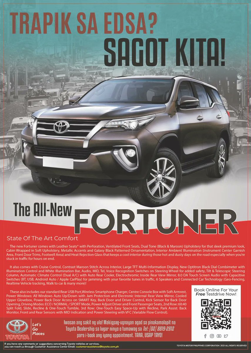 KenCanDesign's tweet photo. Segmentation #Toyota ads I did for class. Canada vs Philippines. Who you got? 😎 #toyotacanada #toyotaphilippines #toyotatundra #toyotafortuner #magazine #graphicdesign #AdobePhotoshop #kencandesign https://t.co/I7HeRqhygs