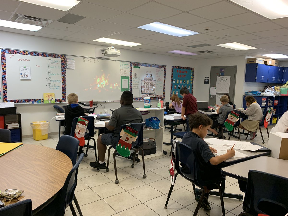 JwebsTeach18's tweet photo. The stockings are hung by the fire with care! 
Today we are journalists, writing newspaper articles that showcase an invention that uses light or sound!  

Next unit is the Vikings!! Stay tuned for some awesome stuff!
#TCE #Amplify @simpsoneduc @castillo_chels @d_watson26 https://t.co/FRv7rpPmAC
