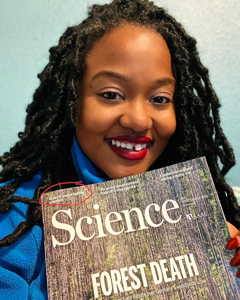 ArlyneSimonPhD's tweet photo. Your girl is in @ScienceMagazine !!!! 🤯🤯 My book “Abby Invents The Foldibot is 1 of 4 finalists for rhe AAAS/Subaru best children’s science picture book award! God is goood 🙌🏾🙌🏾. Gotta send this to my PhD Advisor  #kidlit #PictureBooks #IfThenSheCan #AbbyInvents https://t.co/lRkOg08G2U