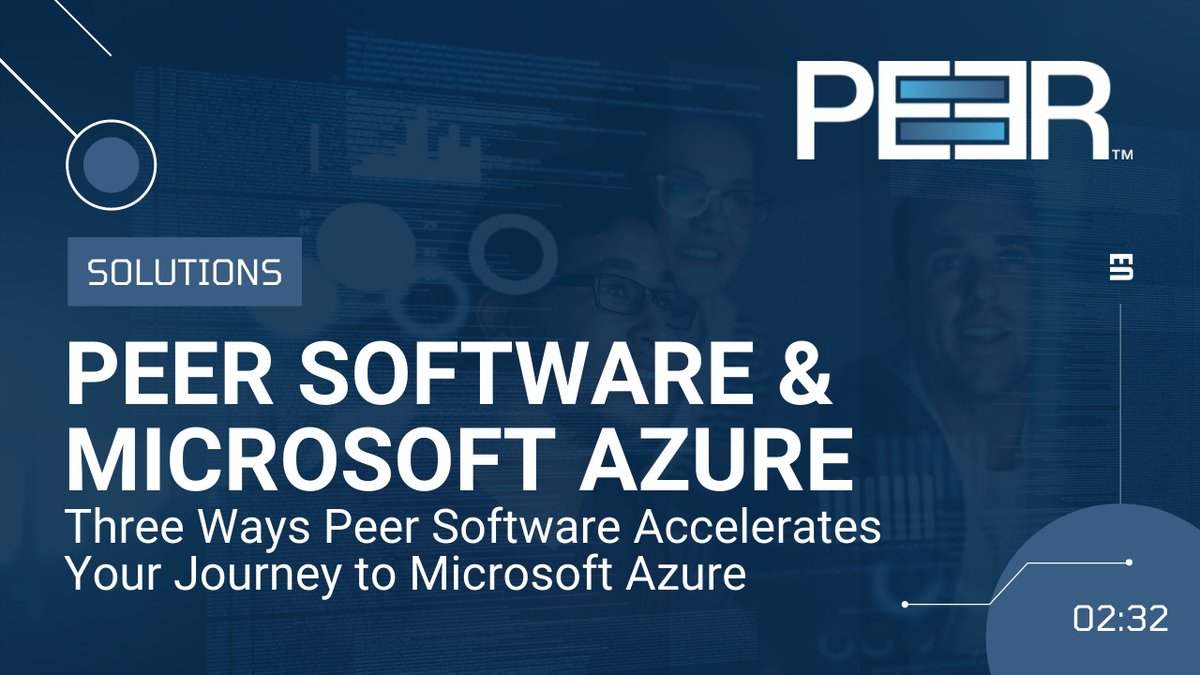 PeerSoftware's tweet photo. When transitioning to the #cloud, even the best-laid plans can result in inadvertent data loss, downtime, and decreased productivity. Find out how #PeerSoftware can accelerate your journey to #Azure, and enable you to do more with your data.
https://t.co/DI1IkGtyIz https://t.co/FGfIbOINXj