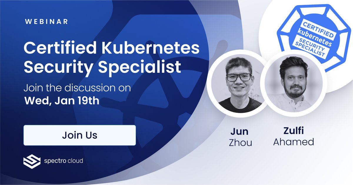 Join us on January 19th at 3 pm ET for our webinar on Kubernetes security and CKS.  Be sure to save the date, more details to come!