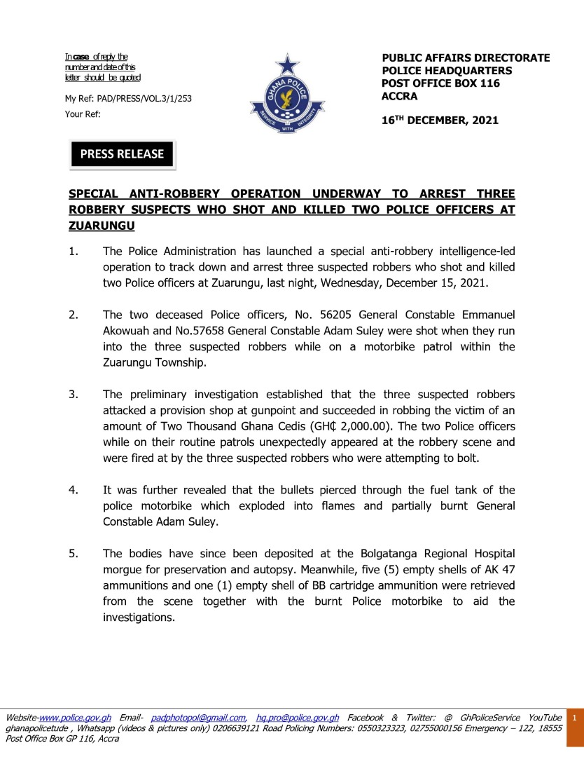 Ghana Police Service tweet media