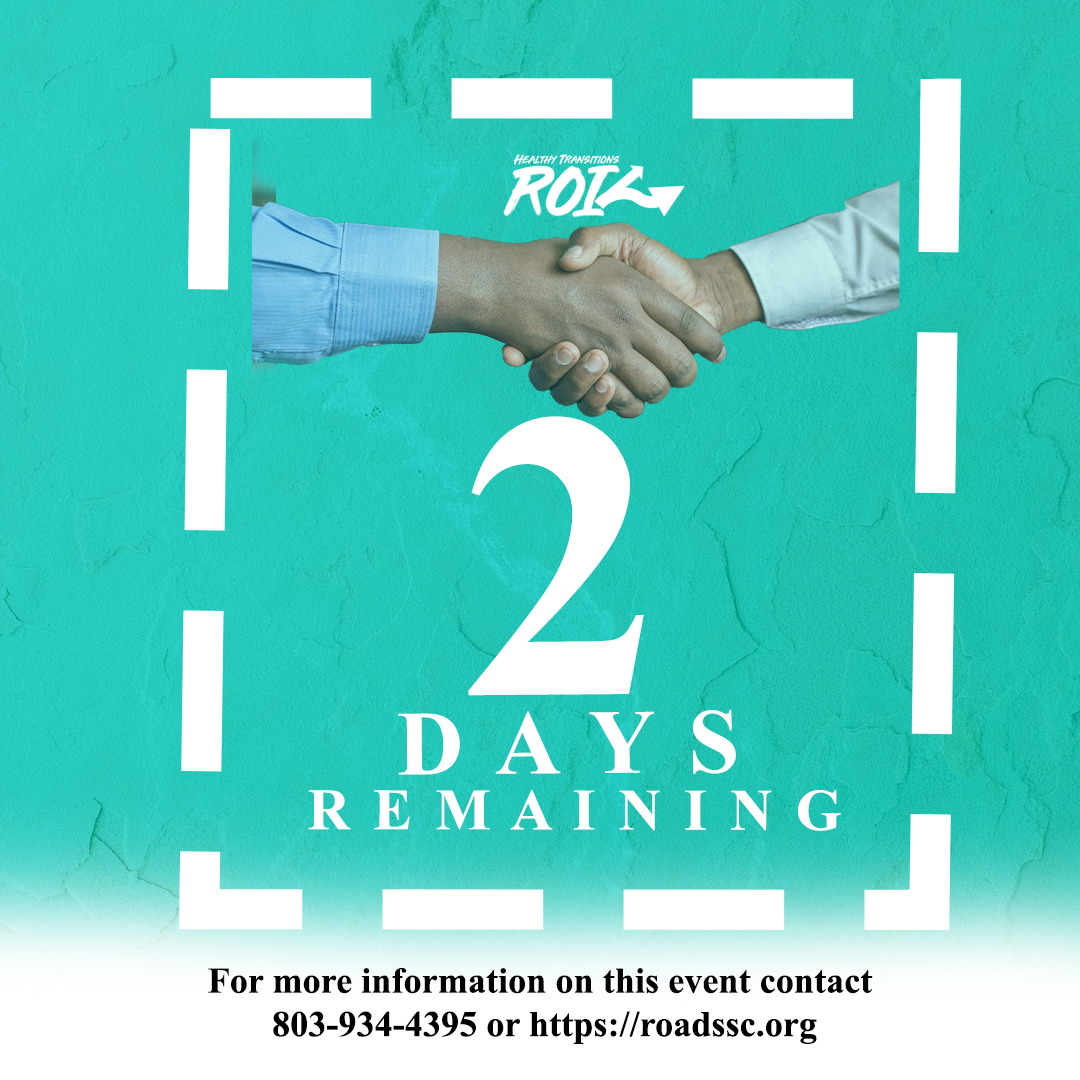 Roads_SC's tweet photo. We're only TWO days away from our Community Networking Event!

Visit our website or call 803-934-4395 to learn more: https://t.co/1497fCW0f4

#RoadsofIndependence 
#HealthyTransitions 
#CommunityNetworking 
#CommunityNetworkingEvent https://t.co/bjmDDRcBRt