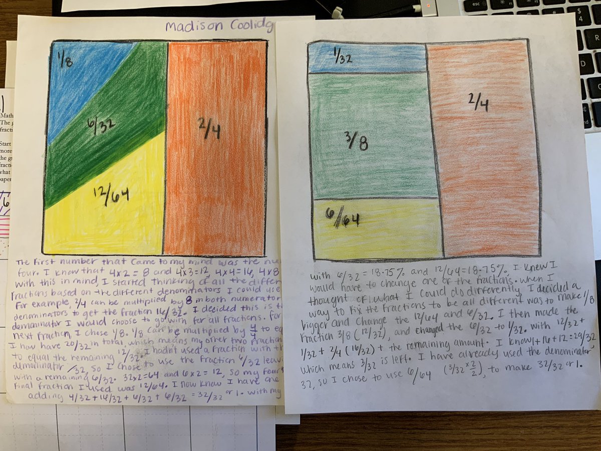 mathhombre's tweet image. That time of the semester… some sum to one #fractionchat so much thinking to look at. #mtechat