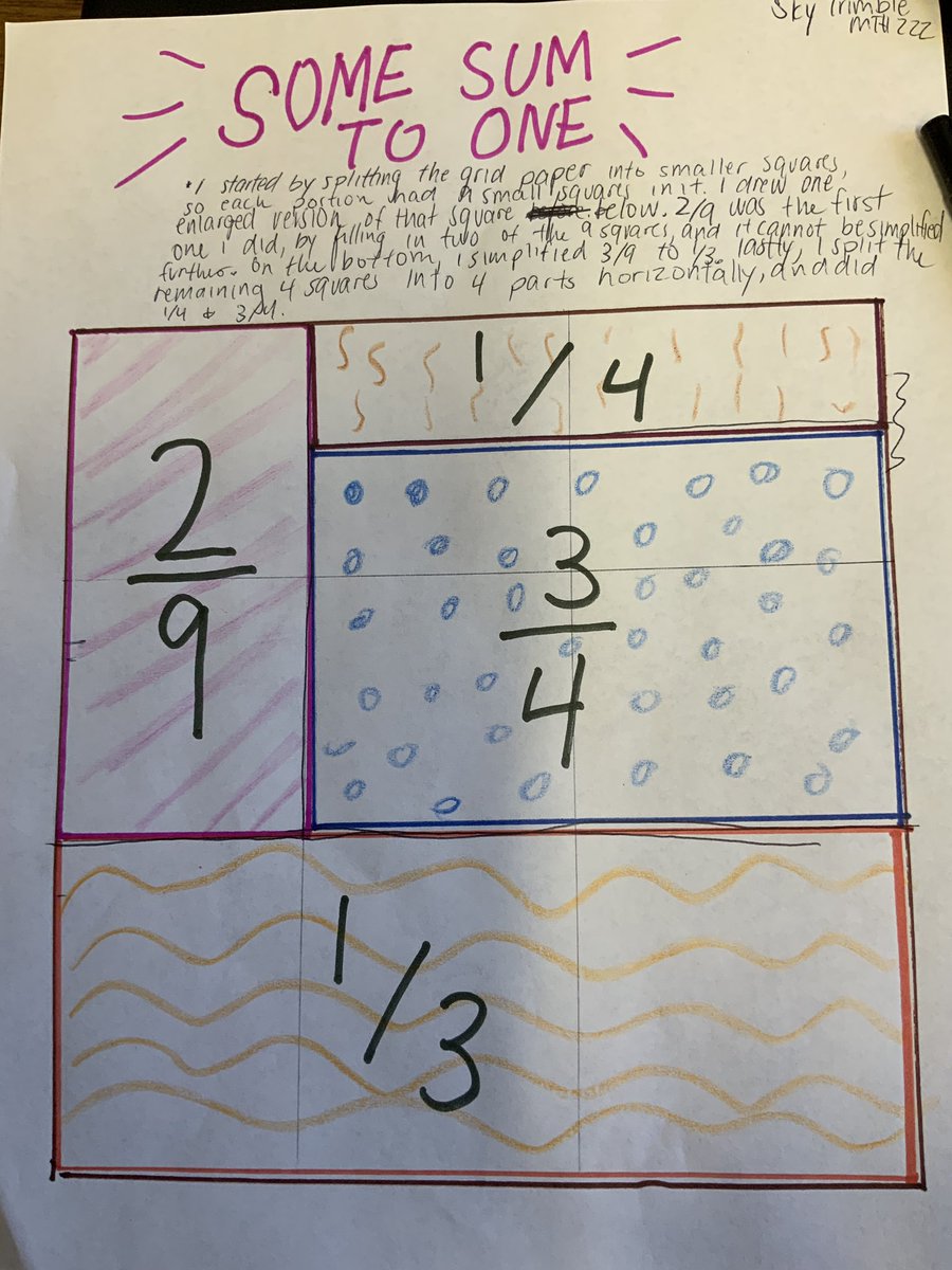 mathhombre's tweet image. That time of the semester… some sum to one #fractionchat so much thinking to look at. #mtechat