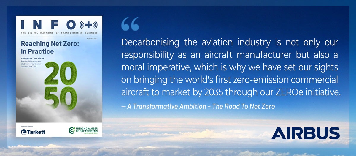 frenchchambergb's tweet photo. #Aviation industry represents 2 to 3% of global human-induced #CO2 emissions. @Airbus set out ambitious targets, relying on #hydrogen and #sustainable fuels, and calling for collaboration with key stakeholders of the sector.
Full article on #INFOMag: https://t.co/cH7L4Hrt2Y https://t.co/ipWcihLDMW