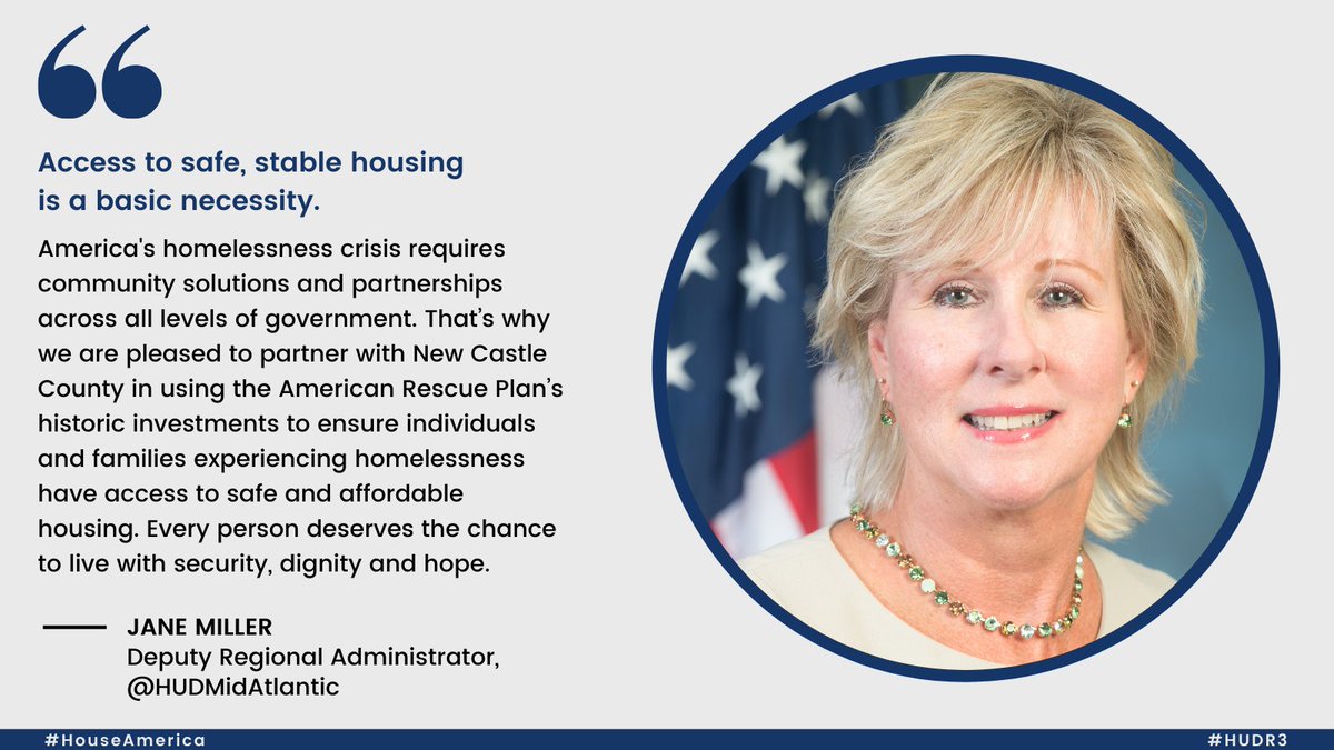 HUDMidAtlantic's tweet photo. Welcome aboard, @MattMeyerDE! Thank you for joining #HouseAmerica. We look forward to supporting your efforts to address #homelessness in #NewCastleCounty. https://t.co/v3mgHk75tO

#HUDR3 #netDE https://t.co/rhxzu5JGJa