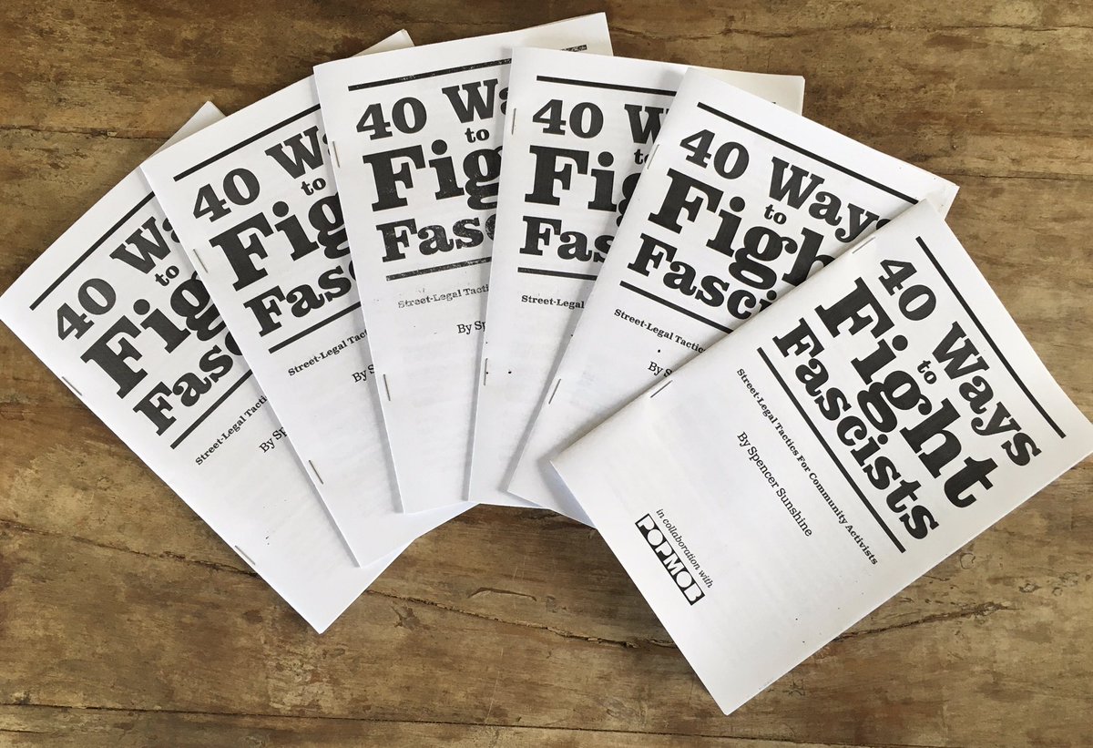 transform6789's tweet photo. Just a reminder that “40 Ways to Fight Fascists: Street-Legal Tactics for Community Activists”:
1. Makes a great stocking stuffer
2. Is the perfect size for Little Free Libraries
3. Is always helpful to reread to remember things you can do! https://t.co/NdGT3MZjNS