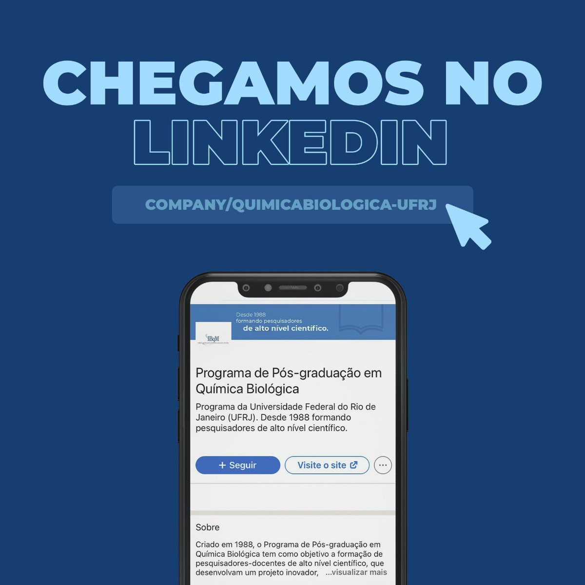 Pós-grad em Química Biológica tweet media