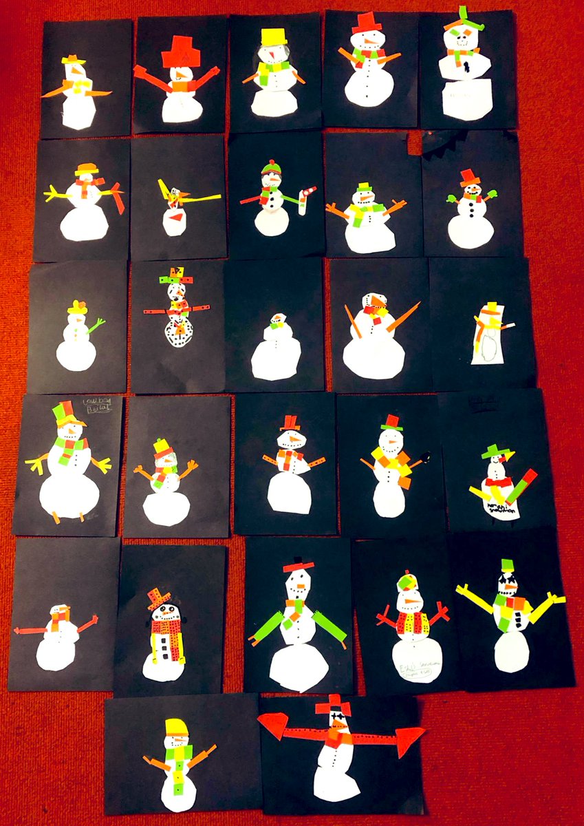 A class photo of <a href="/DixonsMP/">Dixons Music Primary</a> Y3 Trinity’s collaged Christmas cards. We love how individual each design is. Thank you Trinity class and Mrs Hanson <a href="/DTA_3D_Art/">Emma Hanson</a> for another wonderful lesson ⛄️