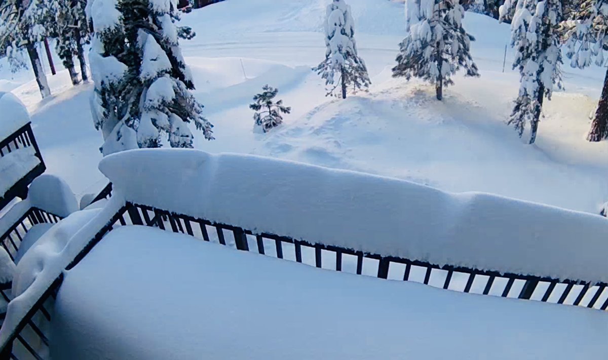 Heidim33's tweet photo. @SPaulsonKTVU Good Morning Steve from a very snowy Truckee ❄️ https://t.co/rQO1QOles7