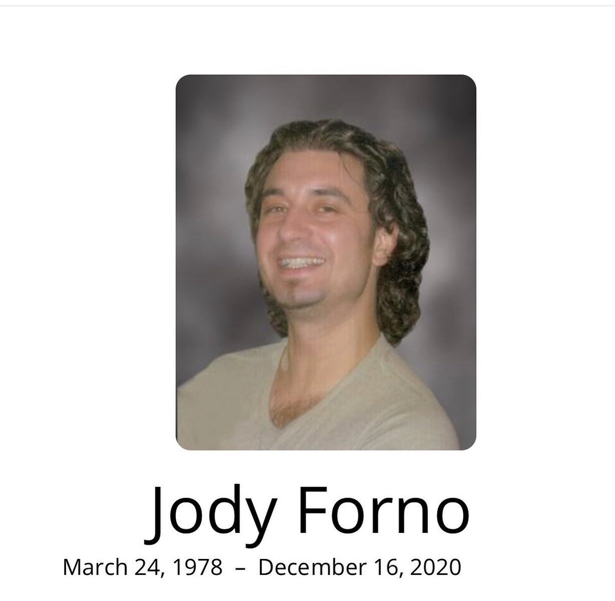 Today we remember the one year anniversary on the passing of our beloved Jody Forno.   We will continue to keep your legacy above and ensure never forgotten.  #ripjody #jodyfornovscfestival