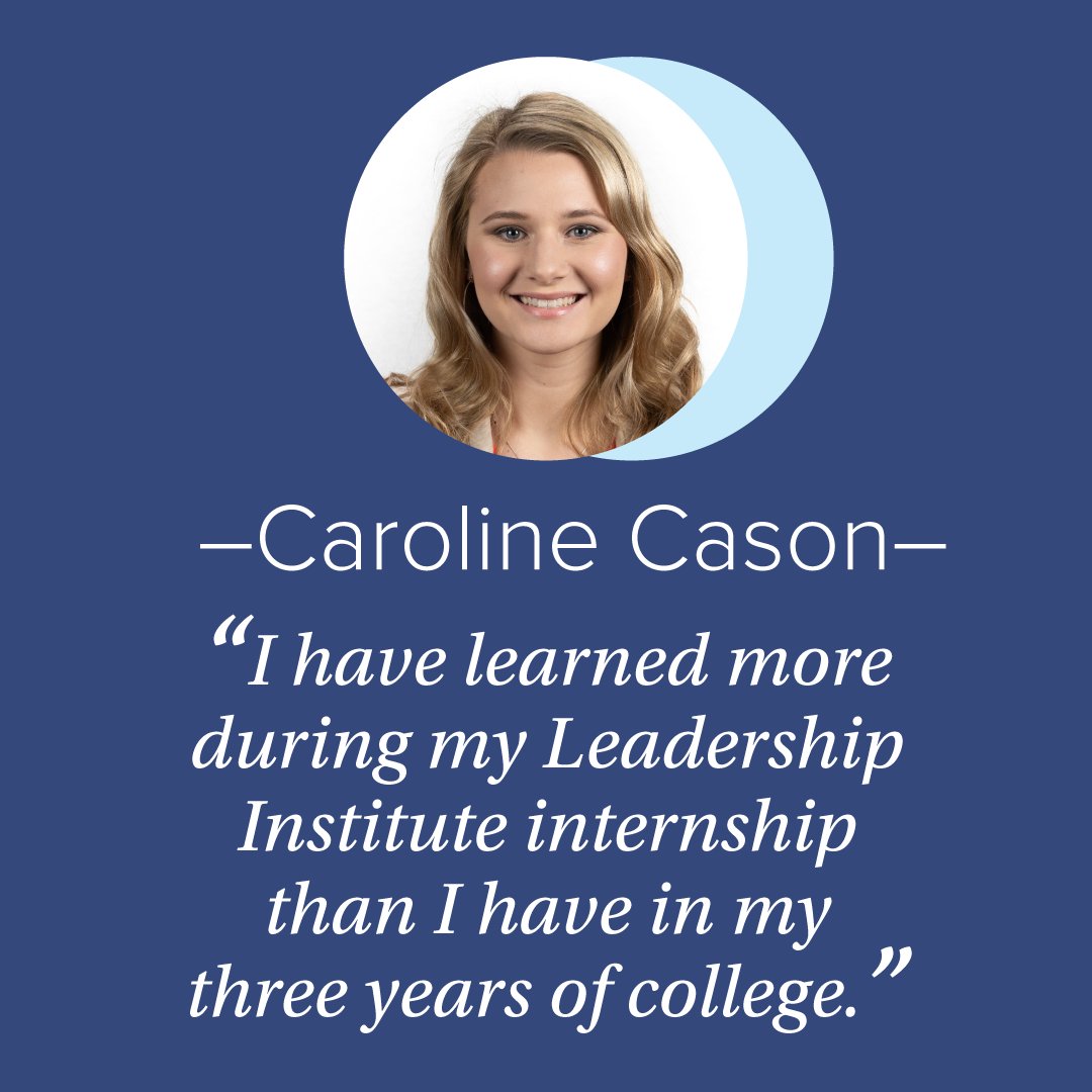 LeadershipInst's tweet photo. Caroline Cason is a senior at Appalachian State University and was a Summer 2021 Leadership Institute Intern.
Thanks to the generosity of donors, LI graduates gain invaluable skills outside of the classroom.
#LIGrad #LiIntern #LearntoWin #Donors #Nonprofit https://t.co/jvJw2ledkF