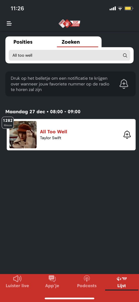 romykleefstra's tweet photo. 3 weken geleden een tiktok gemaakt, 18k views later en hij staat er in! Lekker gewerkt besties #AllTooWellTenMinuteVersion #Top2000 @NPORadio2 https://t.co/C9JRcPRjmb https://t.co/Xr4KInM2r4