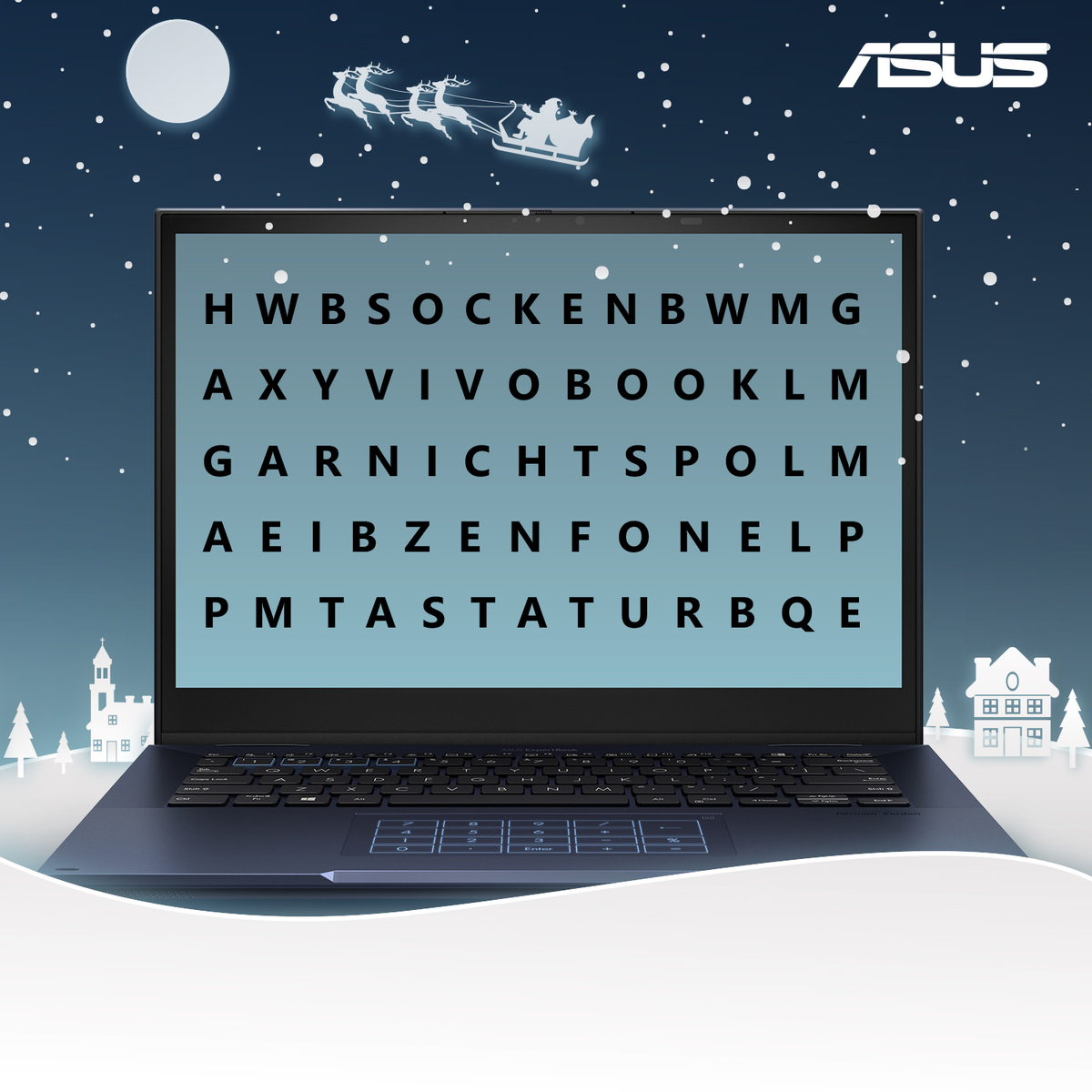 Das Wort, das ihr als erstes entdeckt, liegt nächste Woche bei euch unterm Weihnachtsbaum. 🎁