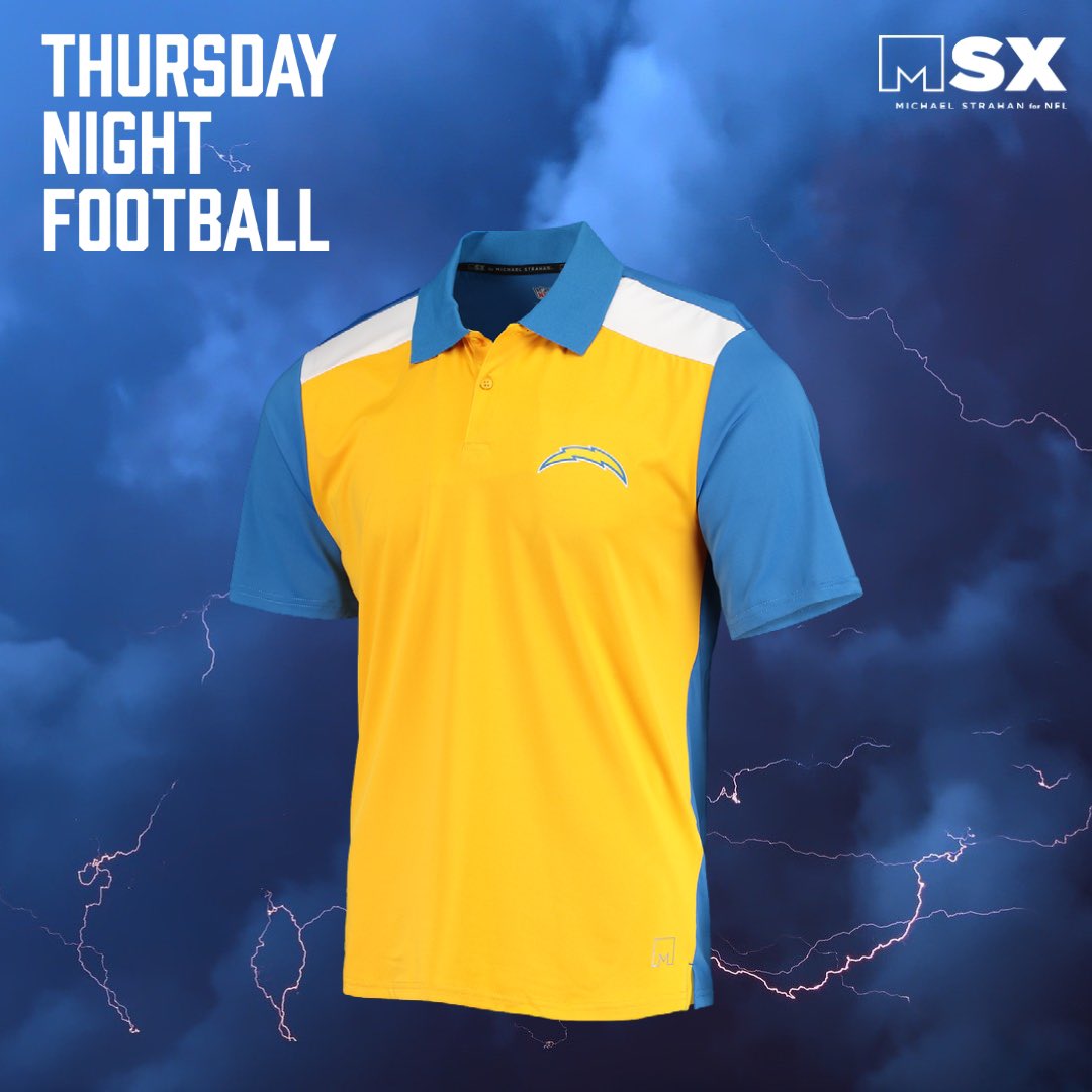 mstrahanbrand's tweet photo. Tune into FOX at 8:20pm EST as the Chargers host the Chiefs at SoFi Stadium tonight! #ThursdayNightFootball #MSXForNFL #RaiseYourGame @Fanatics https://t.co/q6oI722uHE