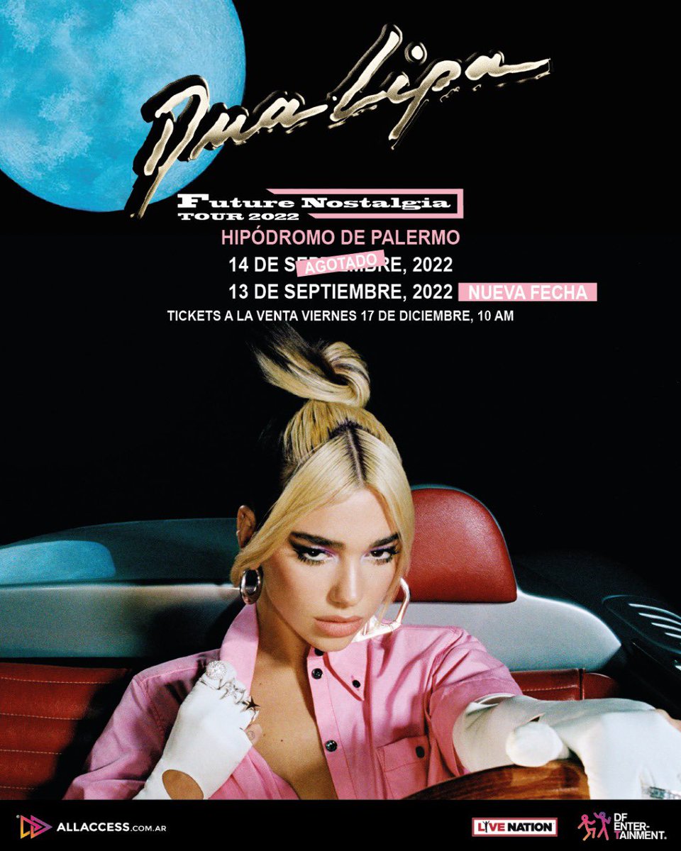 iPROTECTDUA's tweet photo. 📢 | @DUALIPA ha anunciado una segunda fecha para Argentina!
Esta sera para el 13 de septiembre del 2022, podran comprar sus voletos el 17 de diciembre a las 10 AM

🎟 https://t.co/NYjNn67eih https://t.co/NZgXi3rcRx