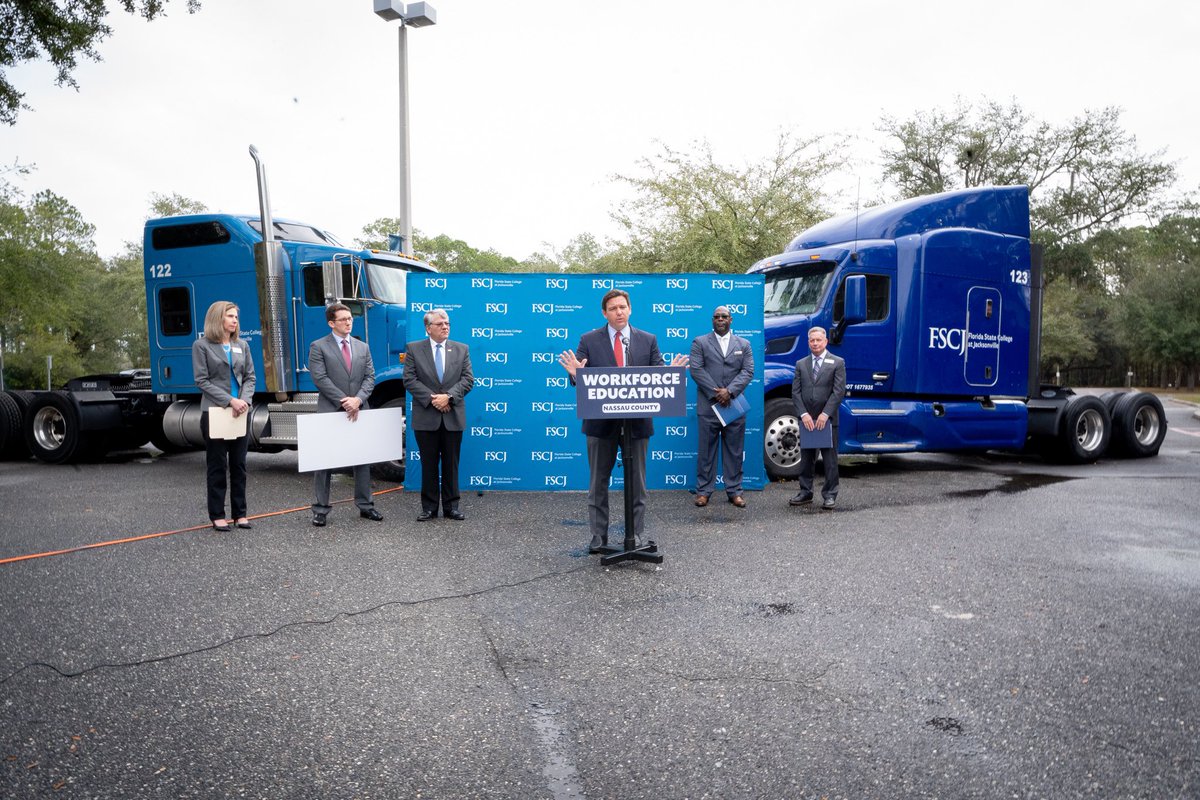 About 85% of Florida cities and towns receive goods only by truck, and there is currently a shortage of truck drivers across the U.S.A.

Today's $3.1 million grant will provide funds to educate and increase the number of truckers we have in Florida.