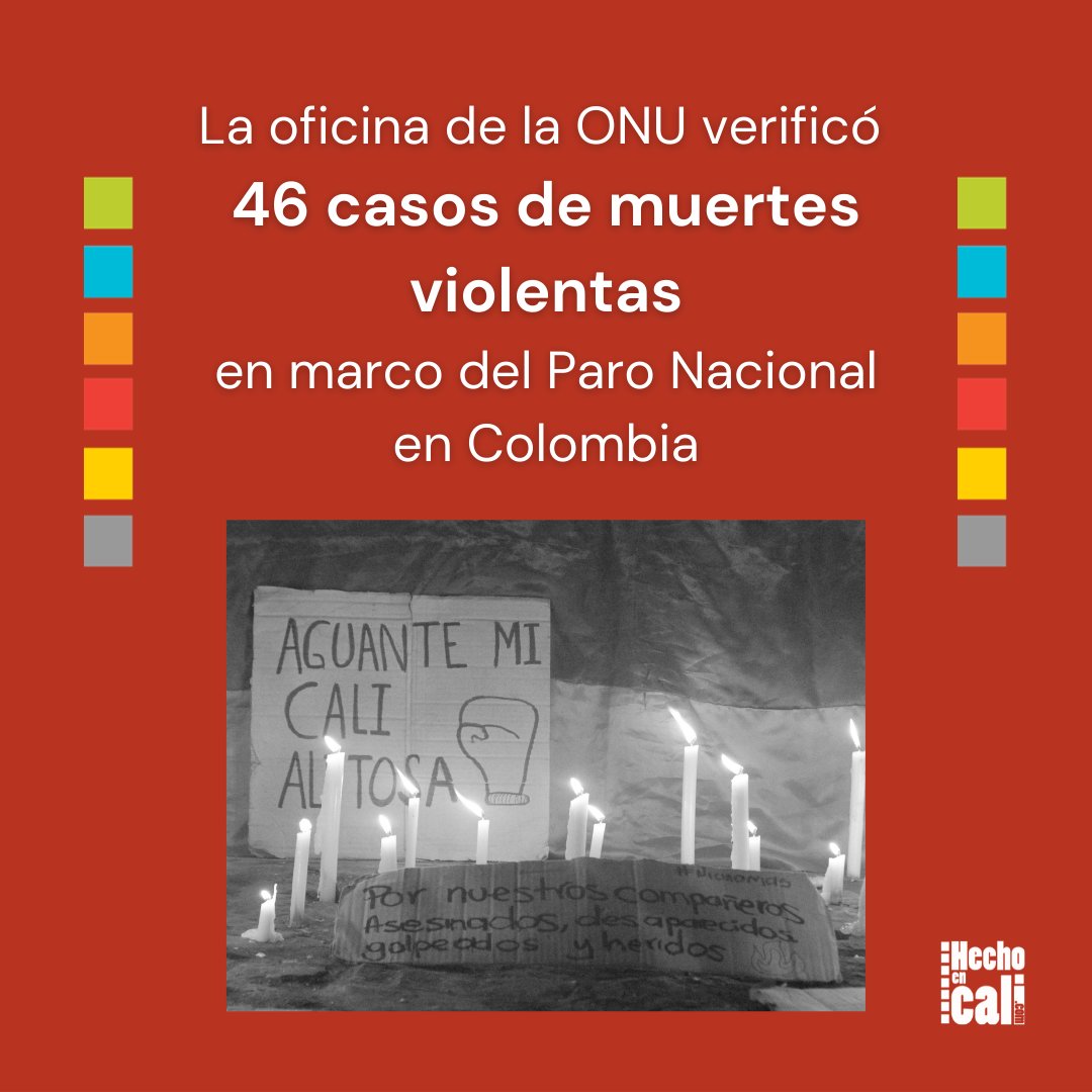hechoencali1's tweet photo. #Actualidad 

⚠️ La @ONUHumanRights publicó informe sobre el ejercicio del derecho a la protesta en marco del Paro 2021 en Colombia 

#ParoNacional #DDHH #CaliCo 

Aquí un resumen 👇 https://t.co/yygHR8Lag1