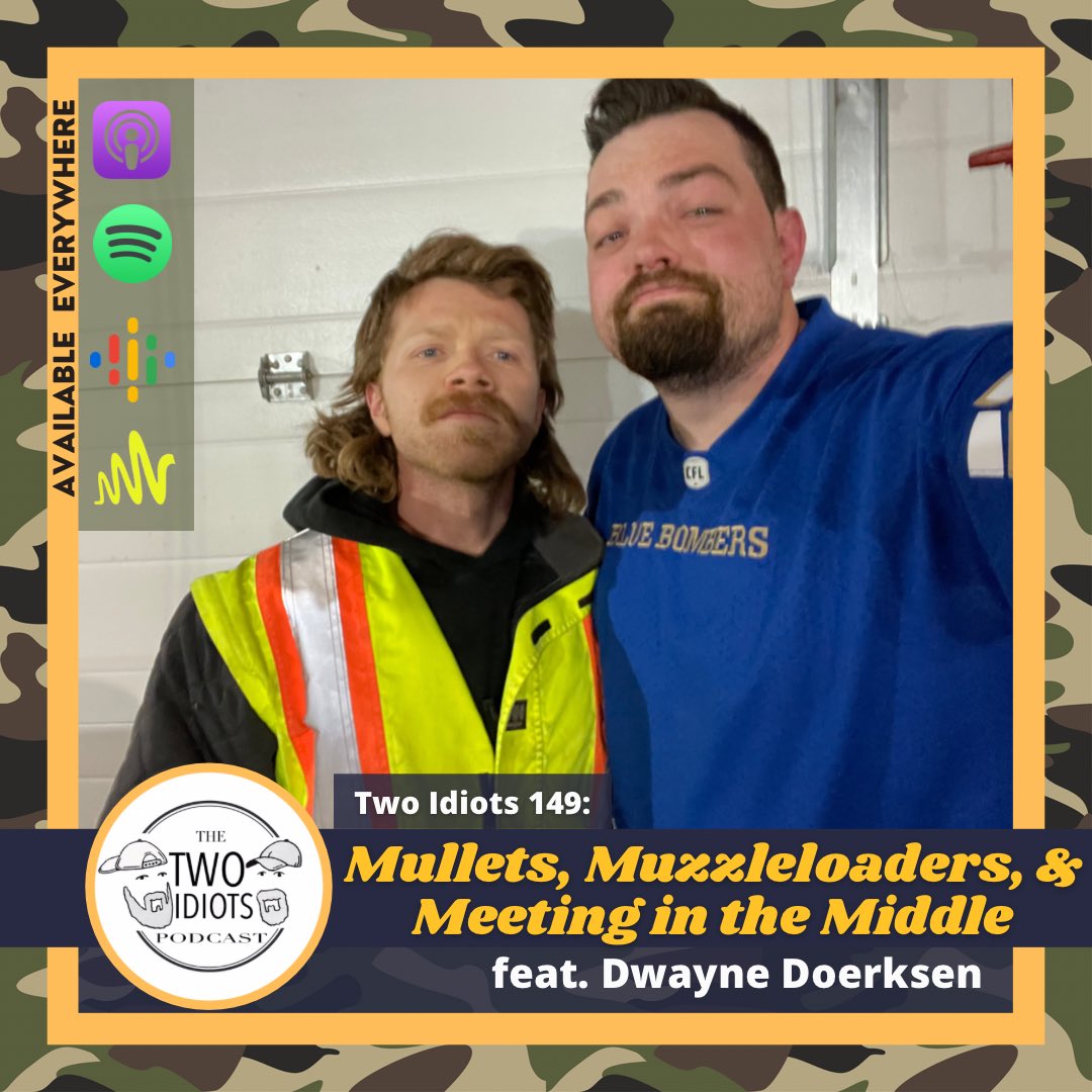 twoidiotsshow's tweet photo. 🦌NEW EPISODE

@thebushmaster25 rejoins the show &amp; we talk abt @Wpg_BlueBombers B2B Cup, how to be friends with people you disagree with, political spectrums, Trump, ‘Murica, ‘21 deer and fowl hunts, #NASCAR &amp; #F1, and more!
—LINK IN BIO

#TwoIdiotsPodcast https://t.co/h5R6hIApuc