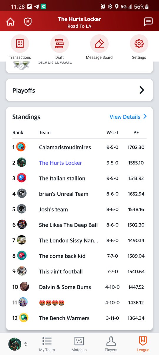 xsickxmoshx's tweet photo. Huge thanks to @FantasyPros locked up first round bye for 2nd st8 year using @danharris80 & @Fitz_FF rankings and podcasts, even after butching the draft. Here's a before and now look: #nevergiveup #tagstrong #playoffs https://t.co/RiQdFWVoHC