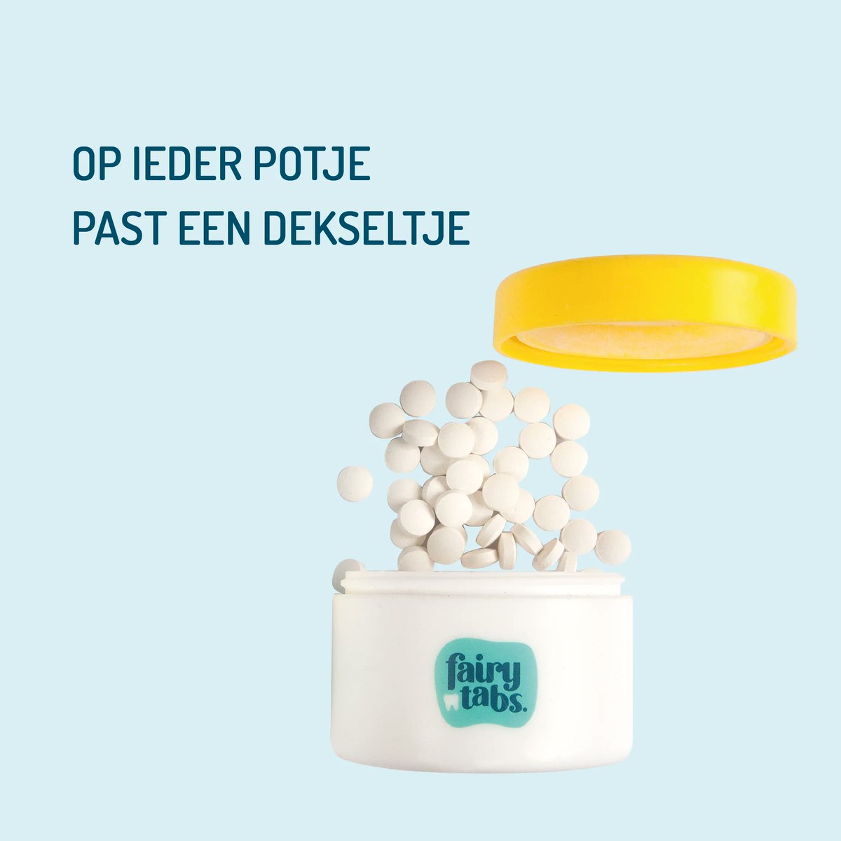 fairytabs's tweet photo. Op ieder Fairytabs potje, past een dekseltje. En onder ieder dekseltje zitten tandpastatabletjes. Je hoeft alleen nog een smaak te kiezen!🍓🌱

Trouwens, ons abonnement is aangepast: https://t.co/gLSg1Dh6KS

#opiederpotjepasteendeksel #vegan #glutenvrij #abonnement #service https://t.co/244FR3YdC5
