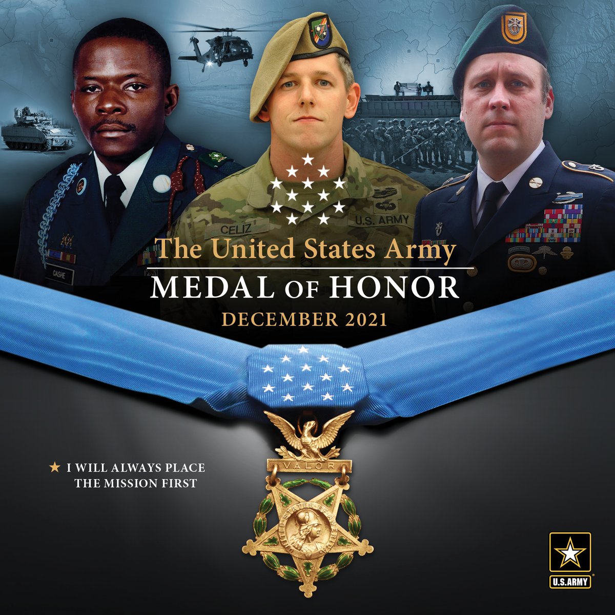 Three United States Army Soldiers are being awarded the Medal of Honor, the nation’s highest award for valor, by President Joe Biden, during a White House ceremony today at 1:30 p.m. EST.

Watch it live here on Twitter or the #USArmy Facebook page. 

➡️ spr.ly/6015JalvZ