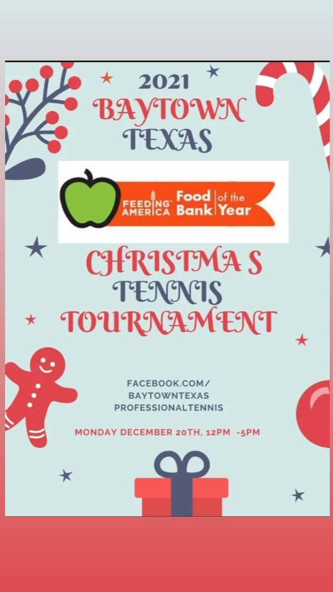 GCMTennisTeam's tweet photo. Christmas Charity Tennis Event 

Monday, December 20th, 2021 

12pm-1pm for kids 10 &amp; Under

1pm-3pm for High School Players

3pm-5pm for Adults!!! #gcGIANTS https://t.co/F4iAWBOc3p