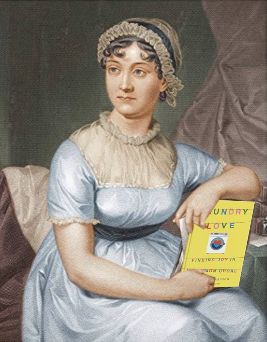 laundrypatric's tweet photo. “[Miss Morland’s gown] is very pretty, madam," said he, gravely examining it, "but I do not think it will wash well.” —Northanger Abbey   
Leave it to Jane Austen to make a discussion of washing clothes a romantic &amp; funny plot point. Happy b'day, Jane Austen—born 246 years ago! https://t.co/tBu2dUXl0d