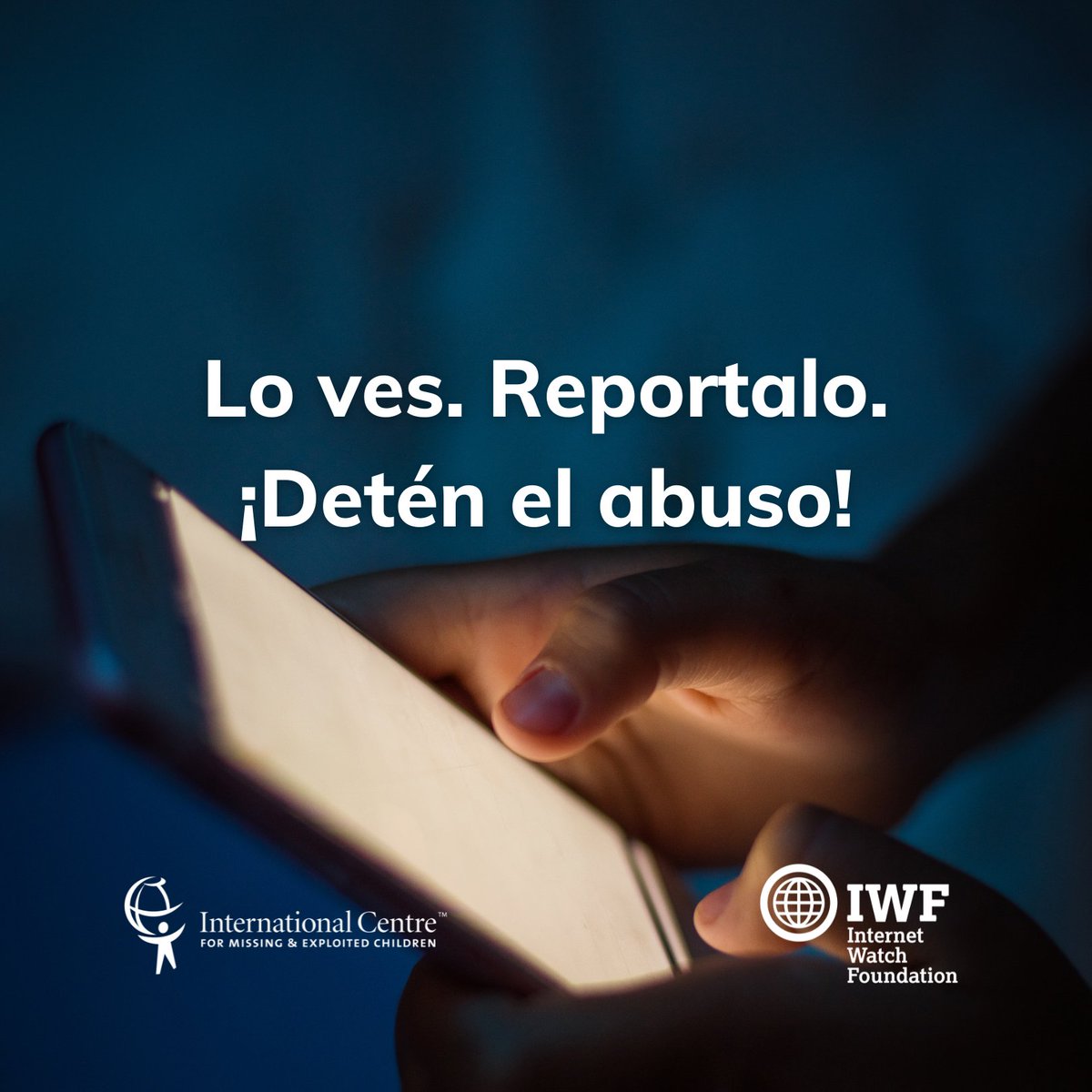 El material de abuso sexual de NNA debe ser reportado para minimizar su circulación en el internet y evitar la revictimización. <a href="/ICMEC_official/">ICMEC</a>  e <a href="/IWF/">Independent Women's Forum</a> nos hemos unido porque sabemos que esto es responsabilidad de tod@s, unite a nosotros y reporta en: icmec.org