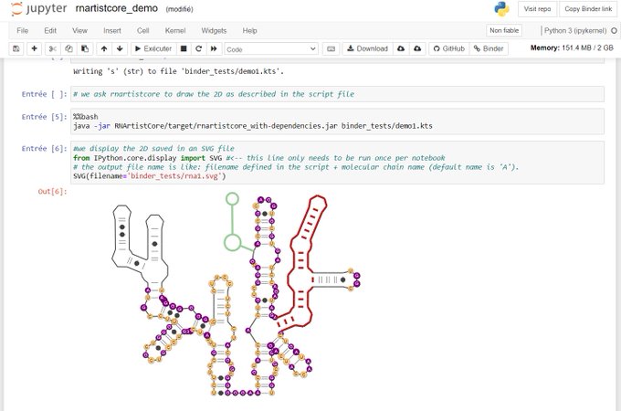 RNArtist in Jupyter notebook
