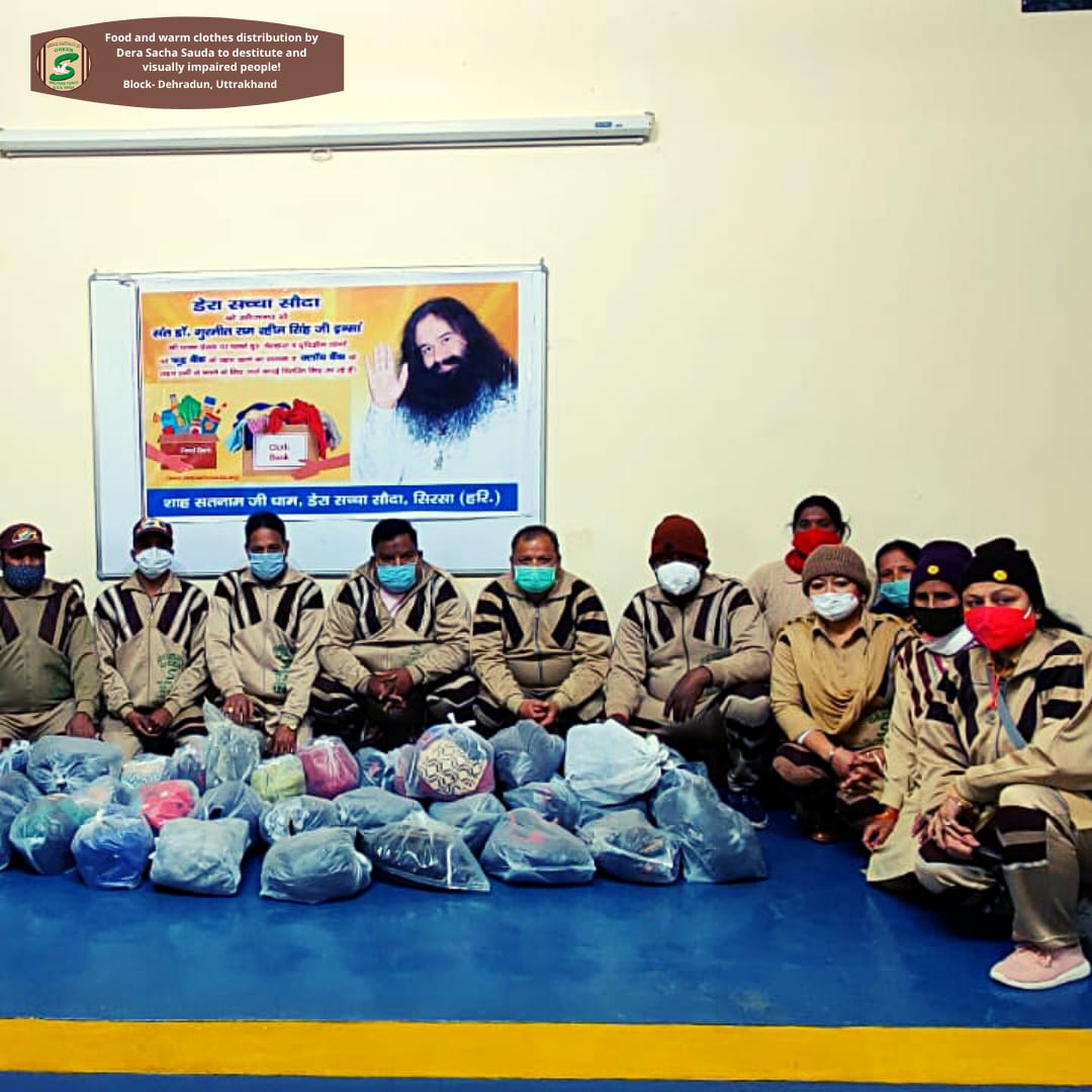 GreenSwelfares's tweet photo. Warmth Of Humanity | Food &amp; Warm Clothes Distribution to destitute &amp; visually impaired people under the pious guidance of Saint Dr. @Gurmeetramrahim Singh Ji Insan | Dehradun, Uttarakhand
#WarmthOfHumanity #motivation #motivational #Uttarakhand #uttarakhandnews #Dehradun https://t.co/nmk0nU95Fb