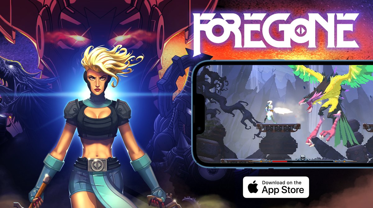 Slice and dice your way through challenging enemies and intense boss fights, on the go!

Foregone is NOW available in the AppStore! bigbl.be/foregone-ios

🗡️ Collect an arsenal of legendary weapons
📖 Narrative driven gameplay
🌳 Branching skill tree with customizable abilities