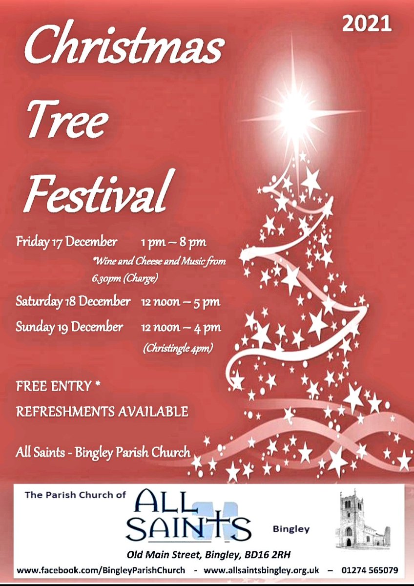 All Saints Bingley (@bingleyparish) on Twitter photo The #ChristmasTreeFestival opens tomorrow folks! Please retweet. <a href="/3rd_cubs/">3rdBingleyCubs</a> @EldwickChat <a href="/LadyLanePark/">Lady Lane Park School & Nursery</a> <a href="/TrinityBingley/">Trinity All Saints CE Primary School - Bingley</a> <a href="/Bingley_Hour/">#BingleyHour</a> <a href="/bingleygrammar/">bingleygrammar</a> <a href="/BingleyWaW/">Bingley Walkers are Welcome</a> The #ChristmasTreeFestival opens tomorrow folks! Please retweet. <a href="/3rd_cubs/">3rdBingleyCubs</a> @EldwickChat <a href="/LadyLanePark/">Lady Lane Park School & Nursery</a> <a href="/TrinityBingley/">Trinity All Saints CE Primary School - Bingley</a> <a href="/Bingley_Hour/">#BingleyHour</a> <a href="/bingleygrammar/">bingleygrammar</a> <a href="/BingleyWaW/">Bingley Walkers are Welcome</a>