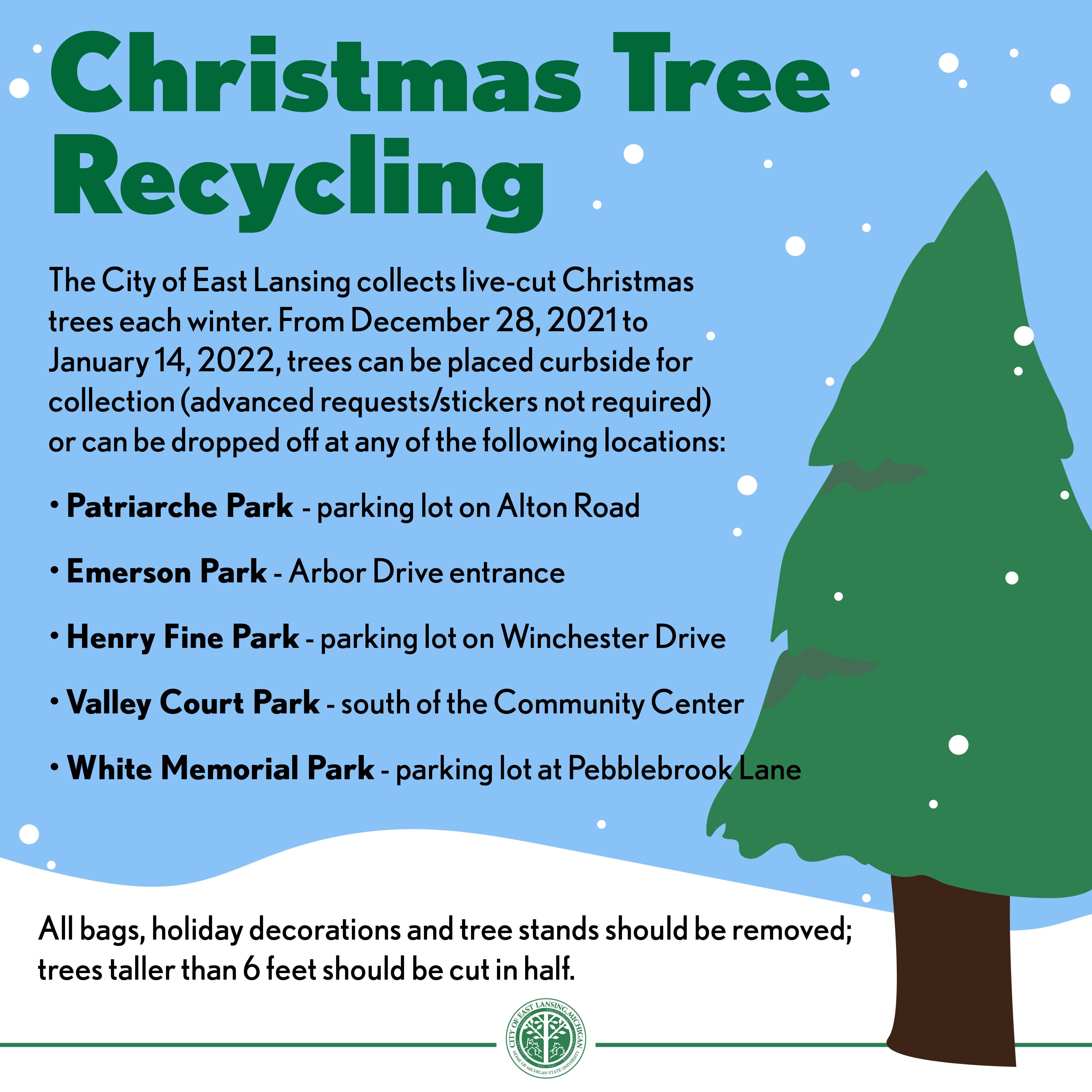 Michigan Christmas Tree 2022 Dave Stout On Twitter: "Patriarche Park Is Probably The Best Drop Off Spot  For Your Tree. Worth The Drive." / Twitter