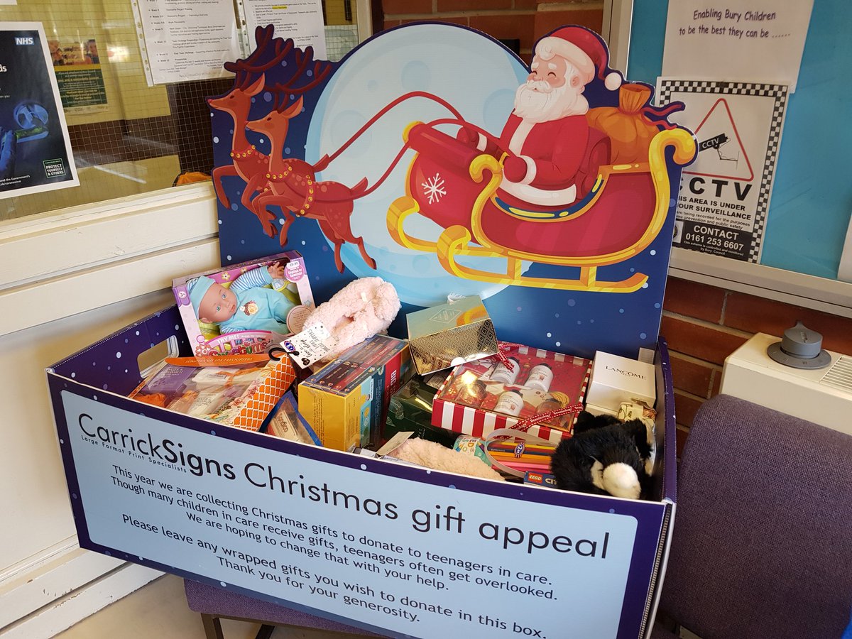 Brandlesholme Community Centre & Foodbank (@brandlesholmecc) on Twitter photo Once again, we here <a href="/BrandlesholmeCC/">Brandlesholme Community Centre & Foodbank</a> are happy to help donate presents for teenagers who are in care in Bury. This is what we delivered to Santa's collecting box yesterday! If you can help with donations- just drop them in at BCC before next Tuesday. Thanks !! Once again, we here <a href="/BrandlesholmeCC/">Brandlesholme Community Centre & Foodbank</a> are happy to help donate presents for teenagers who are in care in Bury. This is what we delivered to Santa's collecting box yesterday! If you can help with donations- just drop them in at BCC before next Tuesday. Thanks !!