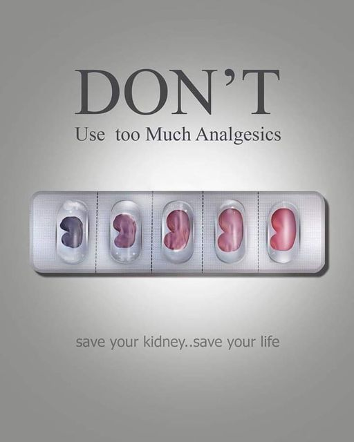 BarkisuB's tweet photo. Creative warning ad notes the danger of painkillers on the kidneys https://t.co/5EDlilxjQ9