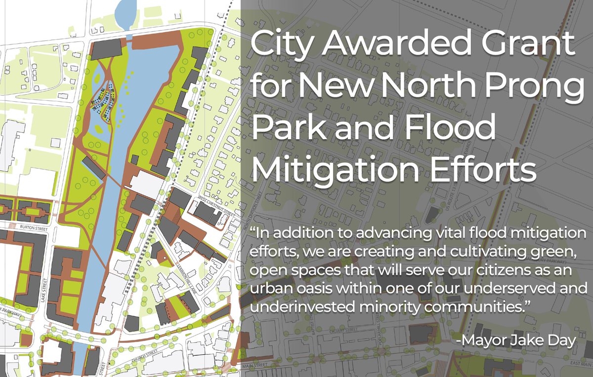 Grant funding from the State's Strategic Demolition and Smart Growth Impact Fund will allow Salisbury to build a park at the North Prong of the Wicomico River. More info here: bit.ly/3pYT1cN