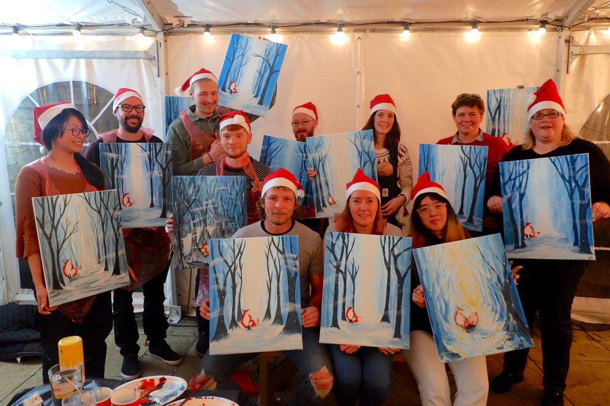 <a href="/AppliedLand/">Applied Landscape</a> get all arty with a Merry Christmas 'brush party'