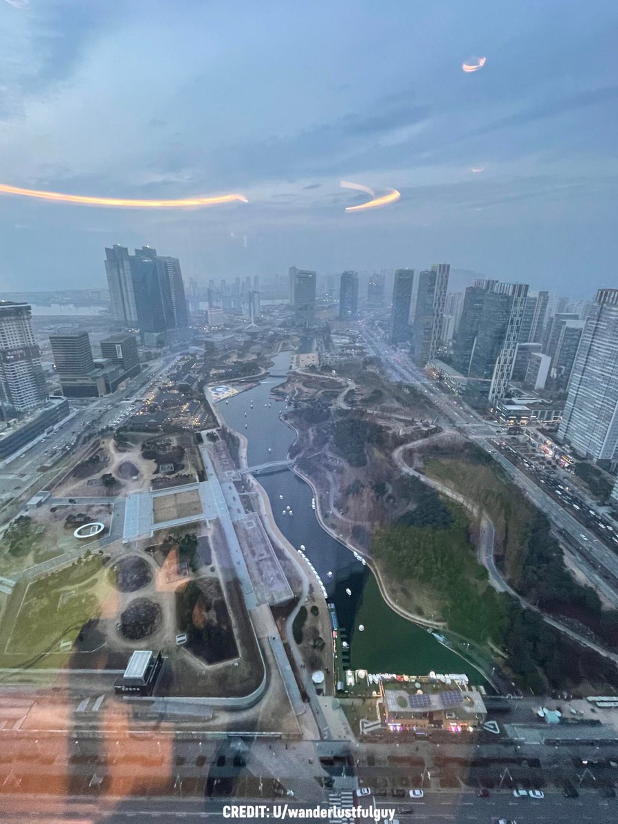 Battlefield6hub's tweet photo. Kaleidoscope, is that you? 👀

A picture from a hotel in Korea, looking out on Songdo Central Park. 

#Battlefield | #Battlefield2042 https://t.co/ZptP1T6awO