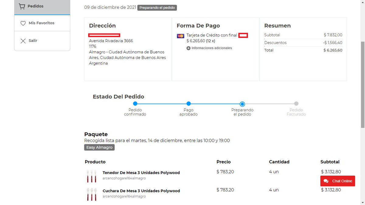 ZatanaZ314's tweet photo. @EasyArg Hola, a falta de una respuesta por mi pedido 606162 inicie el reclamo en defensa del consumidor nro. 730226 la solución no es volver a hacer el pedido pagando el precio mas caro. https://t.co/07vCvRjCZD