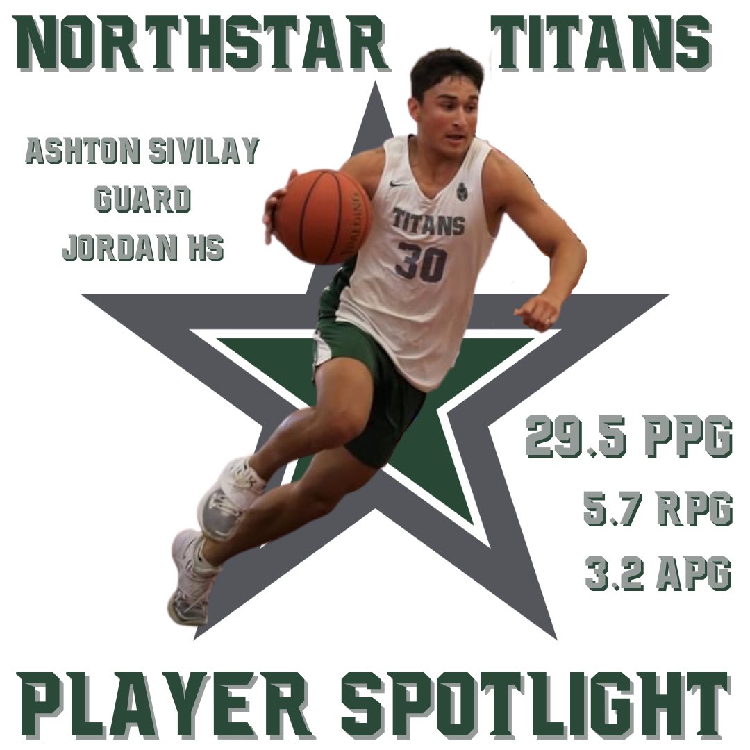 🚨TITANS PLAYER SPOTLIGHT🚨
<a href="/SivilayAshton/">Ashton Sivilay</a> played for <a href="/Titans_Terhaar/">Northstar Titans 15U Terhaar</a> last summer and has got off to a red hot start for the Jordan Hubmen this winter putting up big numbers in his first 4 games!
29.5 PPG
5.7 RPG
3.2 APG
16 Three Pointers Made

#NorthstarTitans #TitanTough