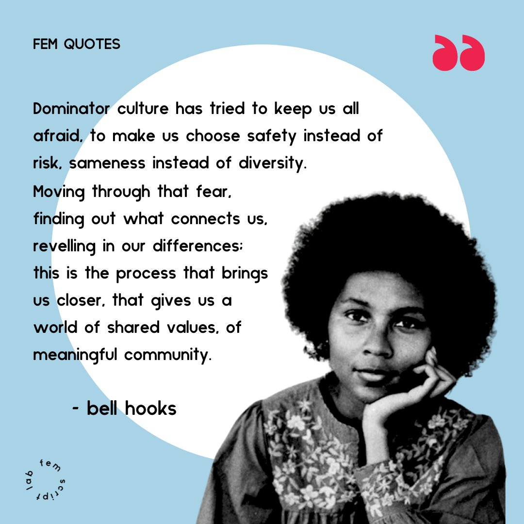 FEMScriptLab's tweet image. Remembering a great soul today #bellhooks