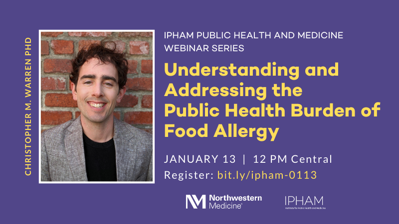nu_ipham's tweet photo. ⭐️🌟THIS THURSDAY⭐️🌟
"Understanding and Addressing the Public Health Burden of Food Allergy"
🎙️ Christopher Warren of @cfaarnu @NUPrevMed
📅 Thursday, January 13
⏲️ 12 PM Central
#medtwitter #publichealth #foodallergy
https://t.co/l3v5TEX3h1 https://t.co/eV1MnSigzr