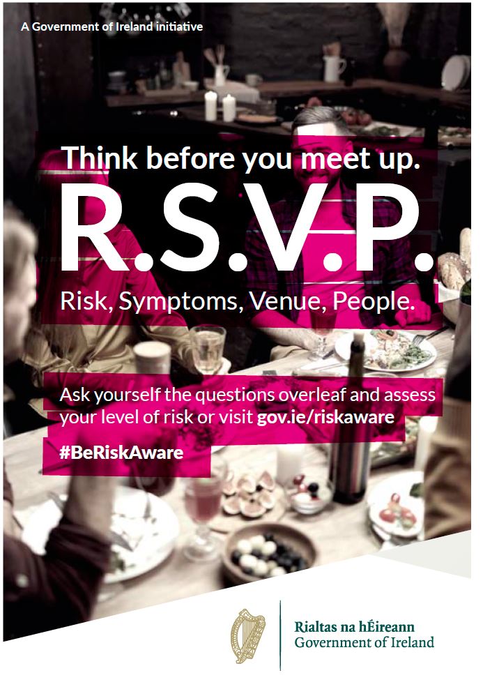 CavanLibrary's tweet photo. Think before you meet up. 

R.S.V.P. encourages people to be risk aware and to ask themselves the right questions about Risk, Symptoms, Venue and People.

#BeRiskAware #Christmas2021 https://t.co/5vv3W089BC