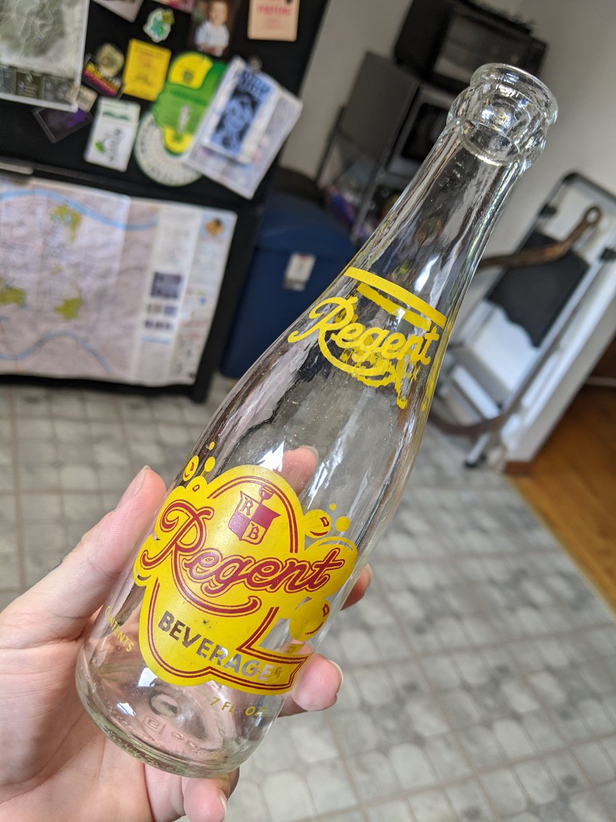 DaniKramer14's tweet photo. A lovely Regent beverages bottle from the one and only Pittsburgh PA https://t.co/qod6fNX9Te