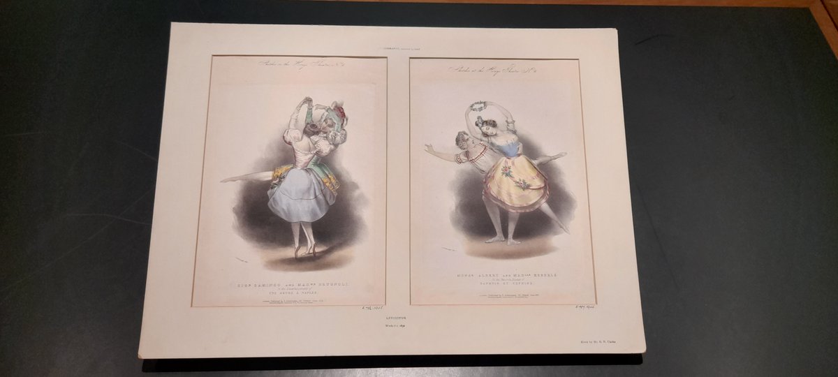 Ravilious2's tweet photo. Wonderful to welcome researchers from the London Stage Project to the @V_and_A Study Room today, to view these hand-coloured ballet lithographs... learn more about their project here: https://t.co/FiBLNhKmkd @bodleianlibs #ballet #ourvam #meetthecollections #collectionsencounters https://t.co/ZF6oL4GN18
